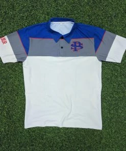 Pauer Sports Royal Blue/Red Pauer Dri-Fit Full-Dye Polo Men