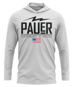 Pauer Sports Pauer Classic Logo Blend Wicking Long Sleeve Hoodie
