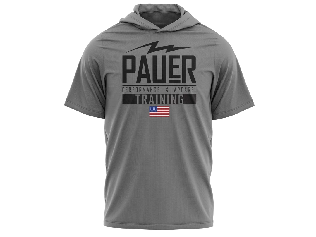 Pauer Sports Kids Pauer Training Fleece Short Sleeve Hooded Pullover 4 Pauer Sports Kids Pauer Training Fleece Short Sleeve Hooded Pullover