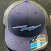 Pauer Sports Pauer Bolt Navy Champro Snap Back Headwear 1 Pauer Sports Pauer Bolt Navy Champro Snap Back Headwear