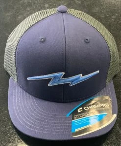 Pauer Sports Pauer Bolt Navy Champro Snap Back Headwear