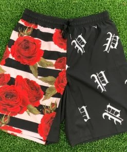 Pauer Sports Bottoms Pauer Roses Are Red Sport-Stretch Graphic Short