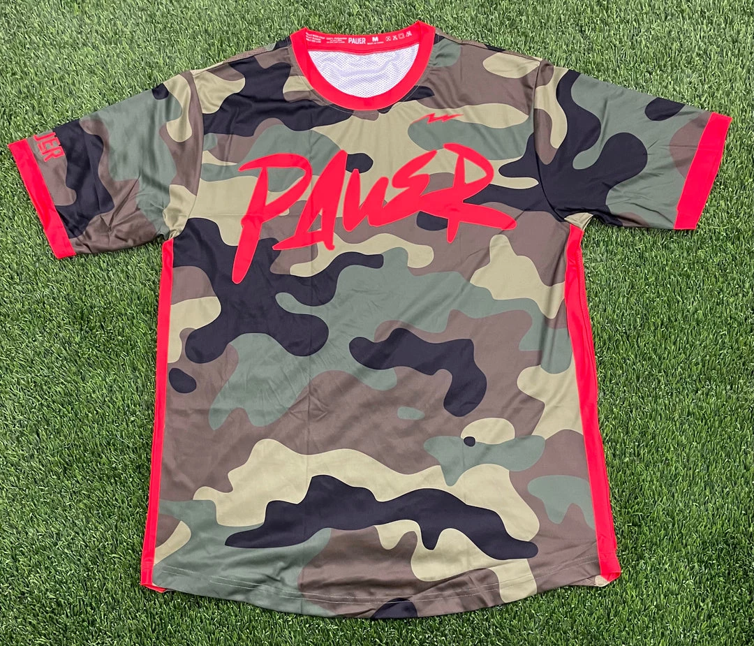 Pauer Sports Men Pauer Camo Red Graffiti Jersey 3 Pauer Sports Men Pauer Camo Red Graffiti Jersey