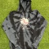 Pauer Sports Pauer Black Tie Dye Baseball Drip Hoodie 1 Pauer Sports Pauer Black Tie Dye Baseball Drip Hoodie
