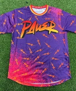 Pauer Sports Pauer Graffiti Bolts All Over Purple/Orange Jersey Men