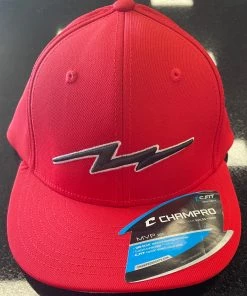 Pauer Sports Headwear Pauer Bolt Red Champro HC2