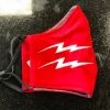 Pauer Sports Facemask Pauer Bolt Face Mask - Red 2 Pauer Sports Facemask Pauer Bolt Face Mask - Red