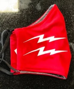 Pauer Sports Facemask Pauer Bolt Face Mask - Red