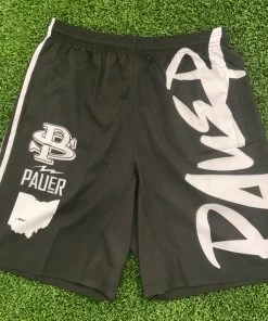 Pauer Sports Pauer Logos Sport-Stretch Graphic Short Black Bottoms