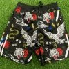 Pauer Sports Men Pauer WildLife Black Graphic Shorts