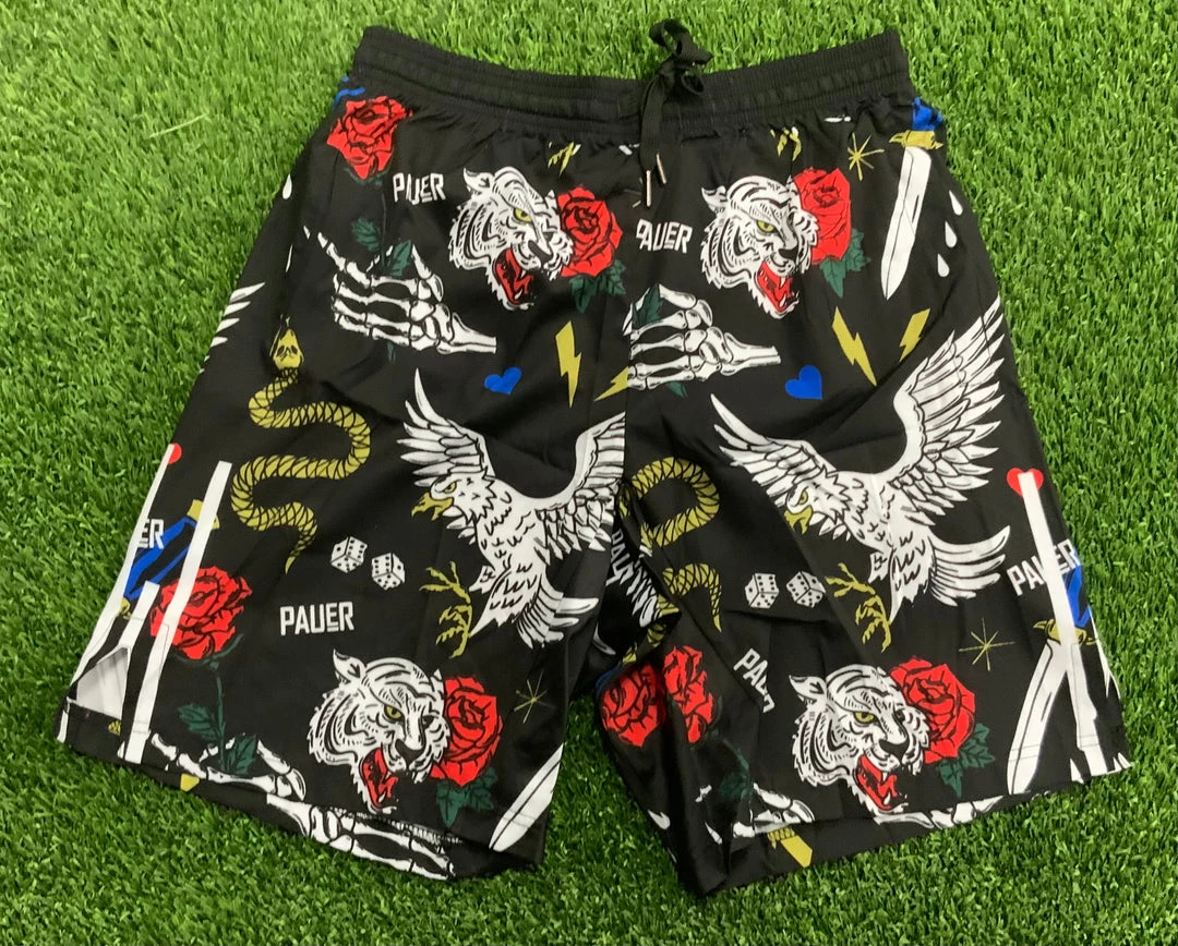 Pauer Sports Men Pauer WildLife Black Graphic Shorts 3 Pauer Sports Men Pauer WildLife Black Graphic Shorts