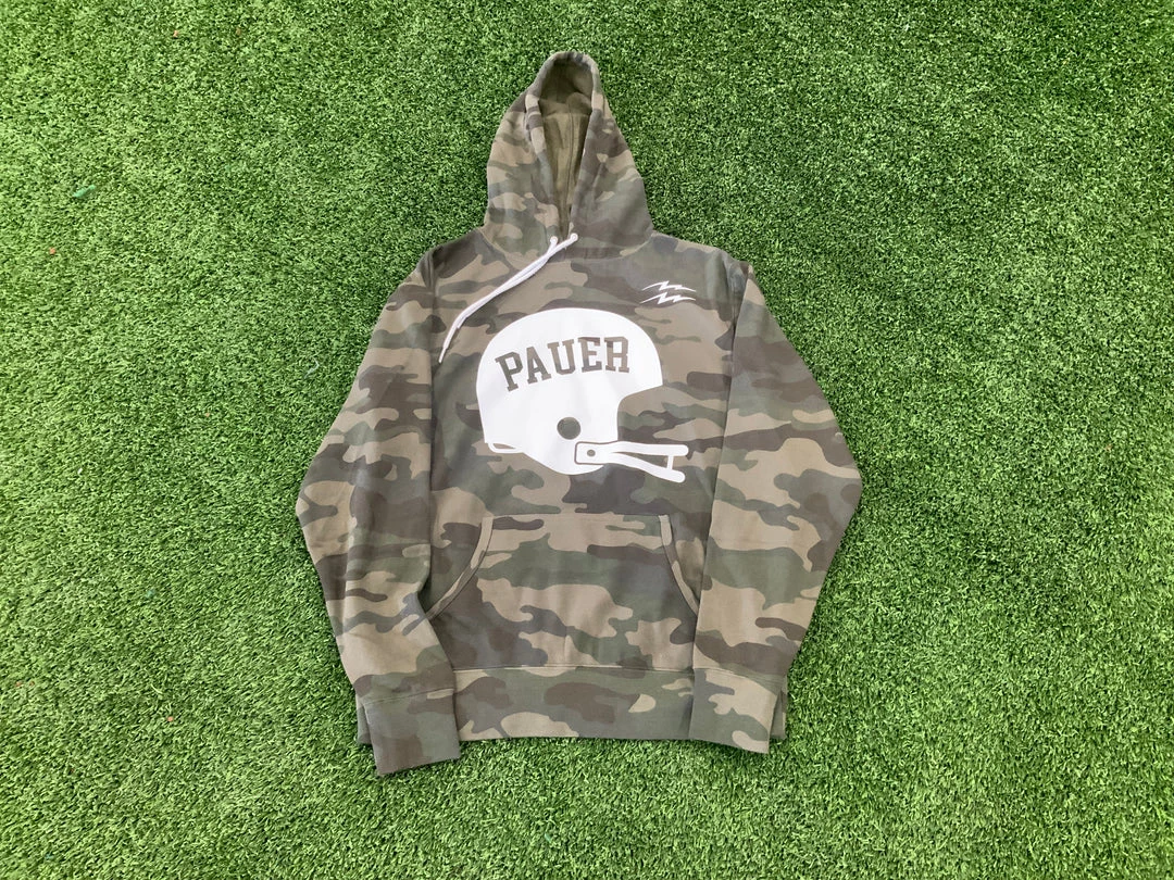 Pauer Sports Camo Helmet Unisex Lightweight Hooded Sweatshirt 3 Pauer Sports Camo Helmet Unisex Lightweight Hooded Sweatshirt