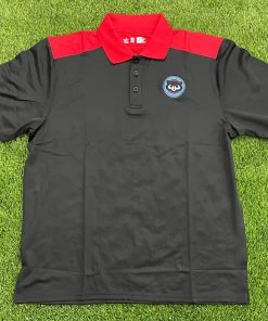 Pauer Sports Pauer Panda Logo Black/Red Polo