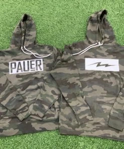 Pauer Sports Just Dropped Pauer Bolt Core Fleece Camo Pullover Hooded Sweatshirt