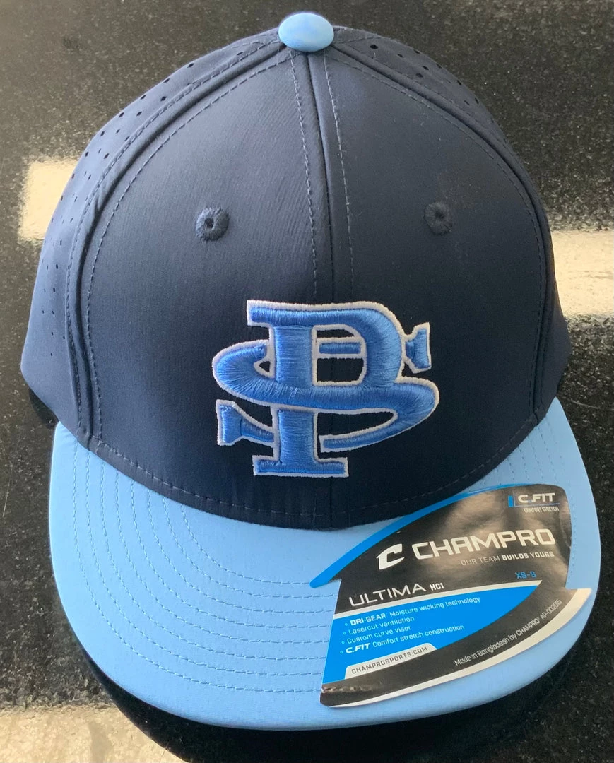 Pauer Sports Headwear Pauer PS Navy/Carolina Champro HC1 3 Pauer Sports Headwear Pauer PS Navy/Carolina Champro HC1