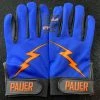 Pauer Sports Pauer Bolt Blue/Orange Batting Gloves 2 Pauer Sports Pauer Bolt Blue/Orange Batting Gloves