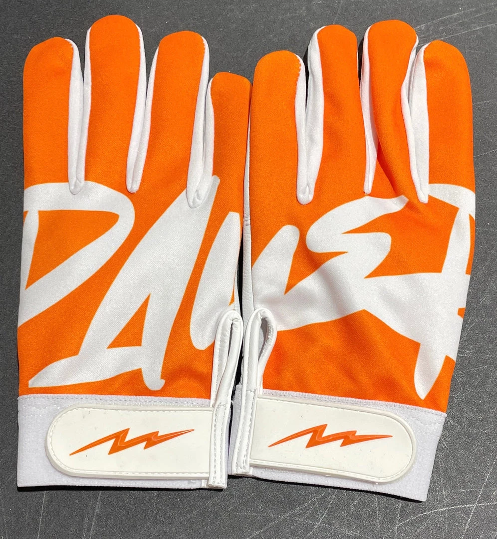 Pauer Sports Pauer City Orange Batting Gloves 3 Pauer Sports Pauer City Orange Batting Gloves