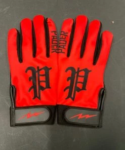 Pauer Sports Pauer Old English P Red Batting Glove