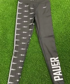 Pauer Sports Just Dropped Pauer Bolt Black Leg Legging