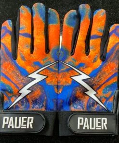 Pauer Sports GEAR Pauer Blue Lava Batting Gloves