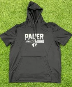 Pauer Sports Pauer New Era Black Athletics Short Sleeve Sweatshirt Just Dropped