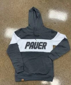 Pauer Sports Pauer Varsity Charcoal Hooded Sweatshirt Outerwear