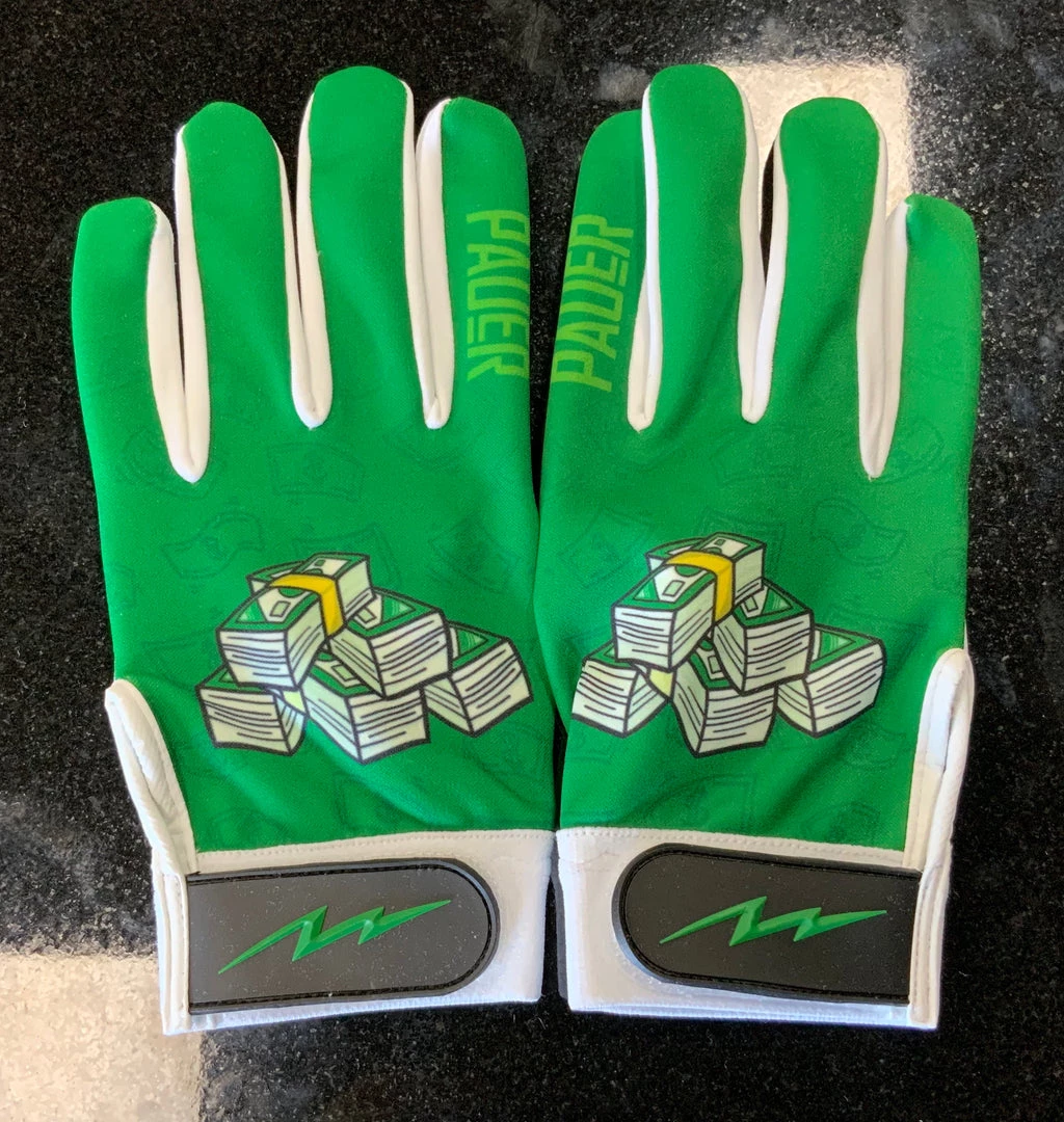 Pauer Sports Pauer Straight Cash Homie Batting Glove 3 Pauer Sports Pauer Straight Cash Homie Batting Glove