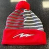 Pauer Sports Pauer Bolt Beanie Red/Grey 1 Pauer Sports Pauer Bolt Beanie Red/Grey