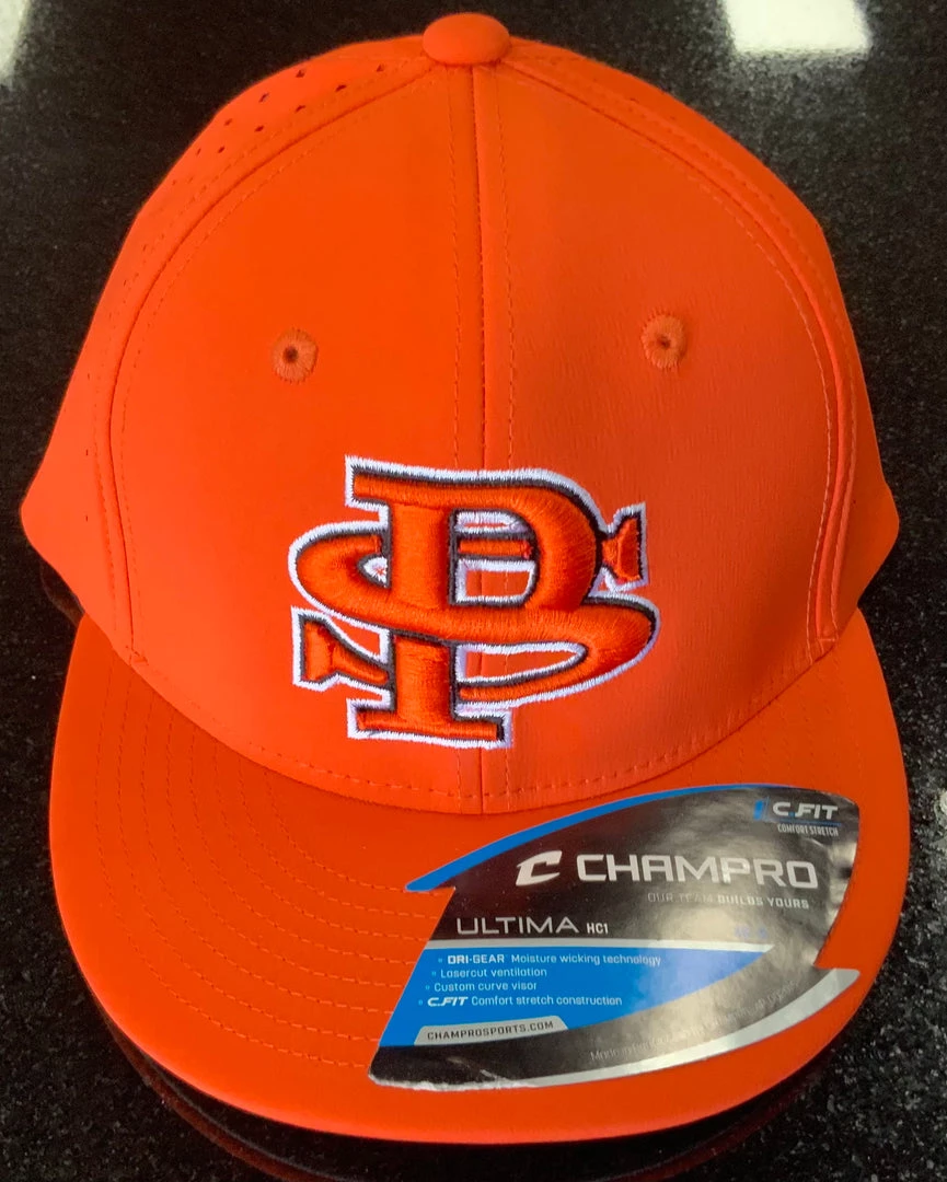 Pauer Sports Headwear Pauer PS Orange Champro HC1 3 Pauer Sports Headwear Pauer PS Orange Champro HC1