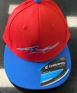 Pauer Sports Headwear Pauer Bolt Red/Royal Flag Champro HC2