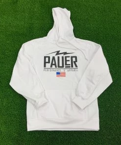 Pauer Sports Outerwear Pauer Performance Dry Fit Hoody White