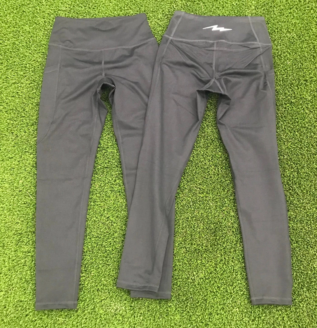 Pauer Sports Black Back Bolt Pauer Legging 3 Pauer Sports Black Back Bolt Pauer Legging