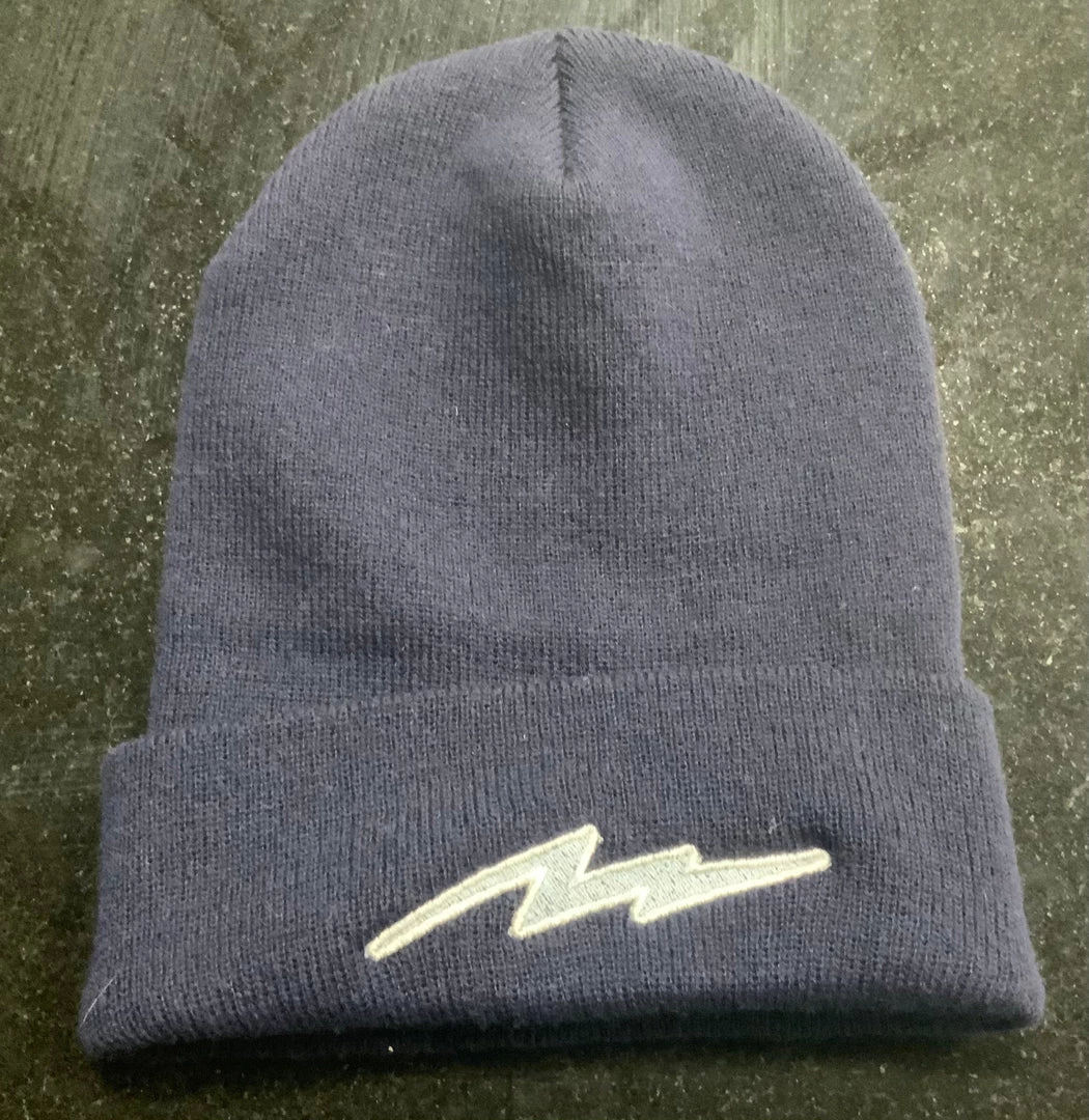 Pauer Sports Pauer Bolt Beanie Navy/Carolina 3 Pauer Sports Pauer Bolt Beanie Navy/Carolina