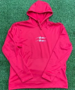 Pauer Sports Outerwear Pauer Bolt Dry Fit Hoody Red