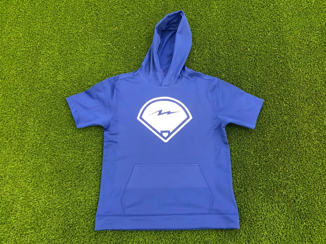 Pauer Sports Kids Pauer Diamond Royal Fleece Short Sleeve Hooded Pullover 3 Pauer Sports Kids Pauer Diamond Royal Fleece Short Sleeve Hooded Pullover