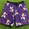 Pauer Sports Pauer Purple Dabbing Unicorn Graphic Shorts Men