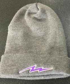Pauer Sports Pauer Bolt Beanie Charcoal/Purple
