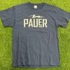 Pauer Sports Men Pauer Bolt Short Sleeve Navy Dry Fits