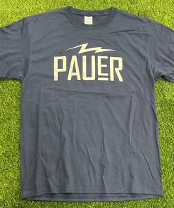 Pauer Sports Men Pauer Bolt Short Sleeve Navy Dry Fits