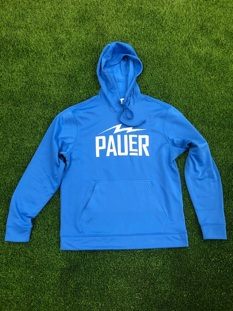 Pauer Sports Pauer Bolt Royal Dry Fit Hoody 3 Pauer Sports Pauer Bolt Royal Dry Fit Hoody