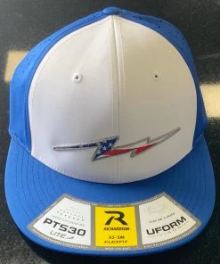 Pauer Sports Pauer White/Royal/Royal W/FLAG Bolt Logo Richardson PTS30 Just Dropped