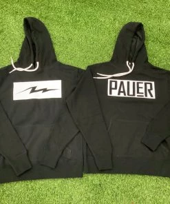 Pauer Sports Pauer Black Bolt Lightweight Hoodie Just Dropped