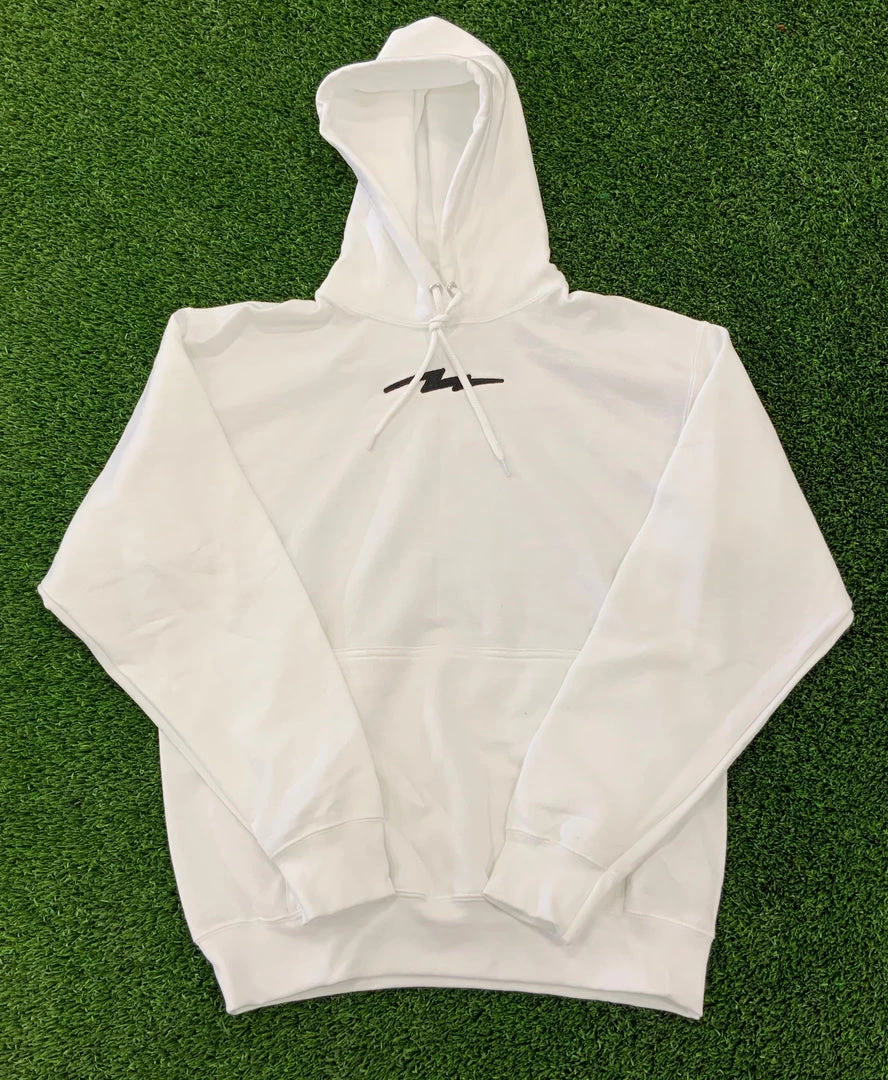 Pauer Sports Pauer White Out Original Centered Bolt Logo Heavy Blend™ Hooded Sweatshirt 3 Pauer Sports Pauer White Out Original Centered Bolt Logo Heavy Blend™ Hooded Sweatshirt