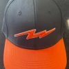 Pauer Sports Pauer Orange Bolt Black/Orange OC Sports Hat Headwear