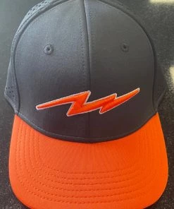 Pauer Sports Pauer Orange Bolt Black/Orange OC Sports Hat Headwear