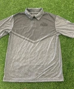 Pauer Sports Just Dropped Charcoal Pauer Bolt Performance Polo