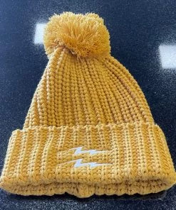 Pauer Sports Pauer Double Bolt Beanie Mustard