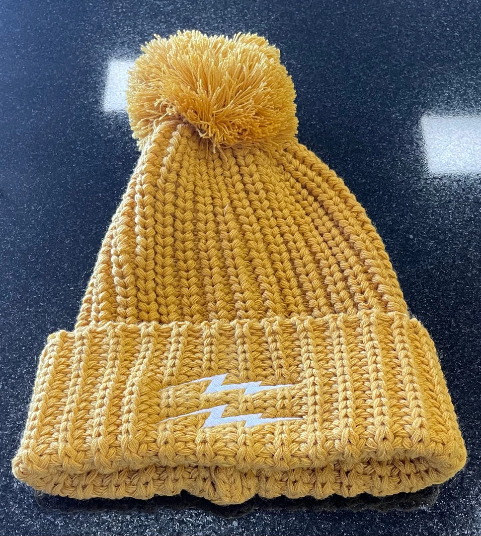 Pauer Sports Pauer Double Bolt Beanie Mustard 3 Pauer Sports Pauer Double Bolt Beanie Mustard