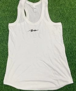Pauer Sports Pauer Bolt White Women’s Tanks