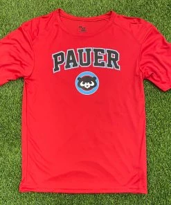 Pauer Sports Pauer Baseball Vintage Shirt Red
